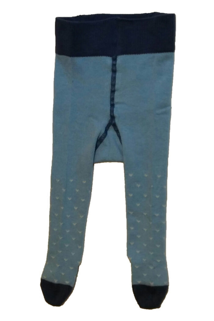 Maillot met hartjes lichtblauw