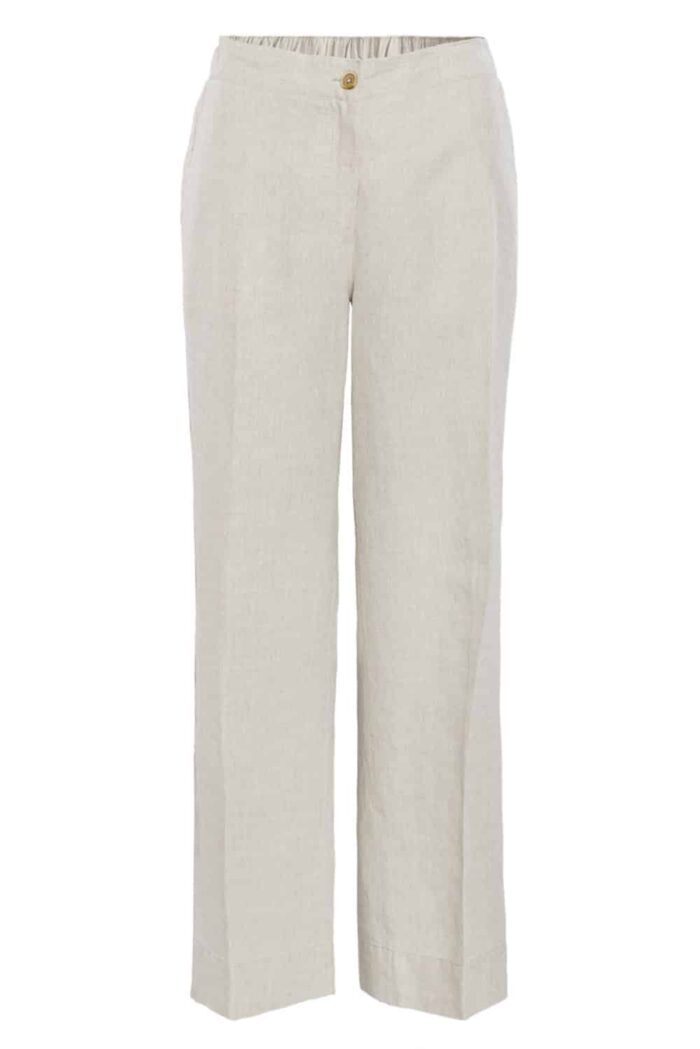 Linnen pantalon naturel