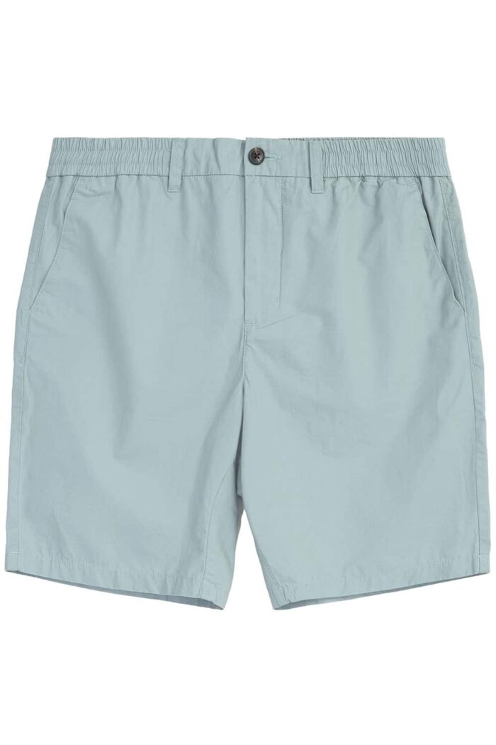 Korte broek met elastiek in de taille lichtgroen - Afbeelding 2
