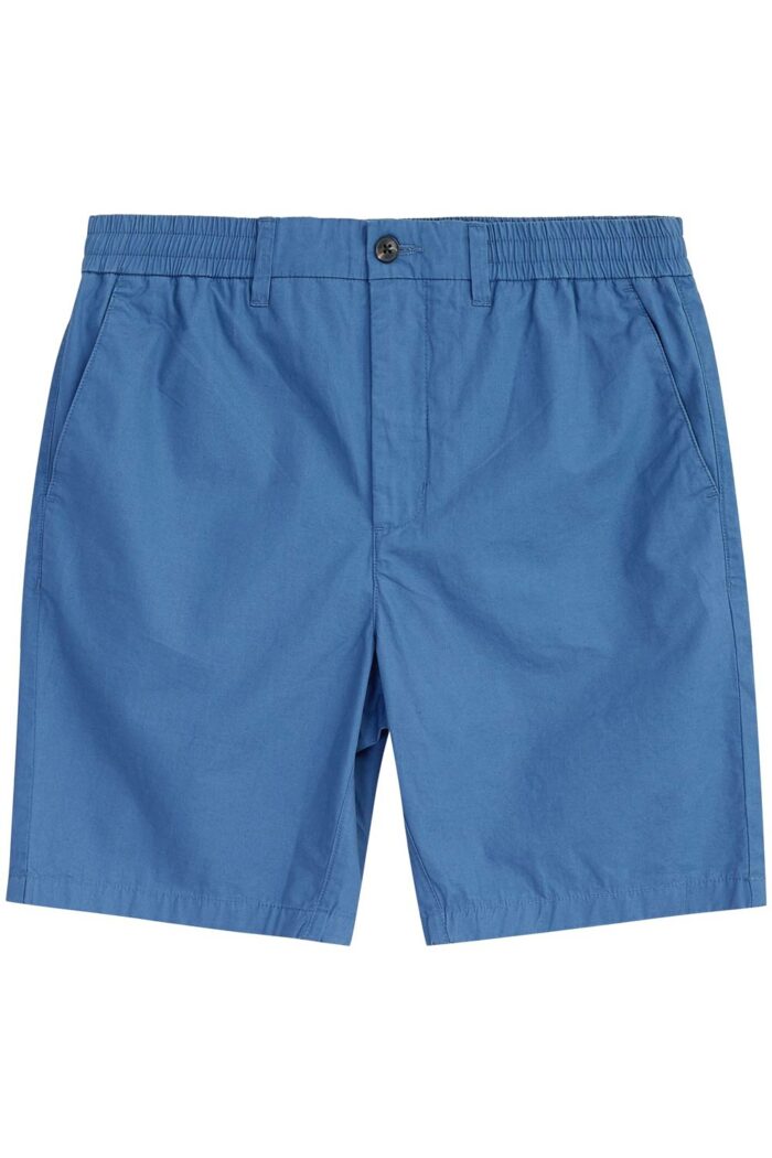 Korte broek met elastiek in de taille blauw - Afbeelding 2