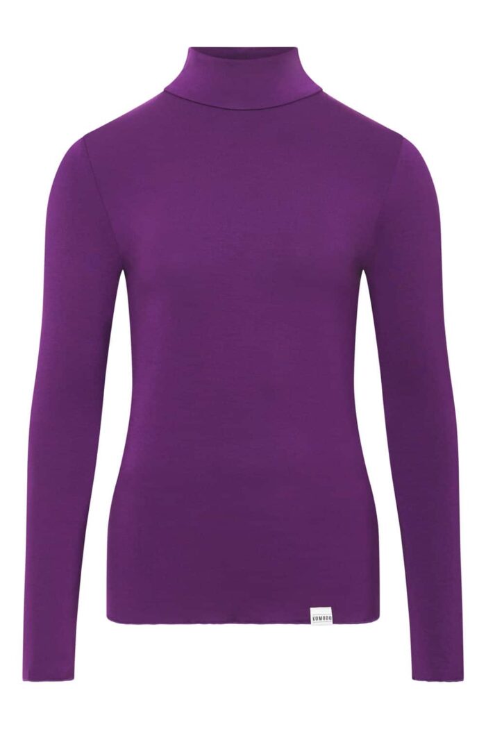Turtleneck modal paars