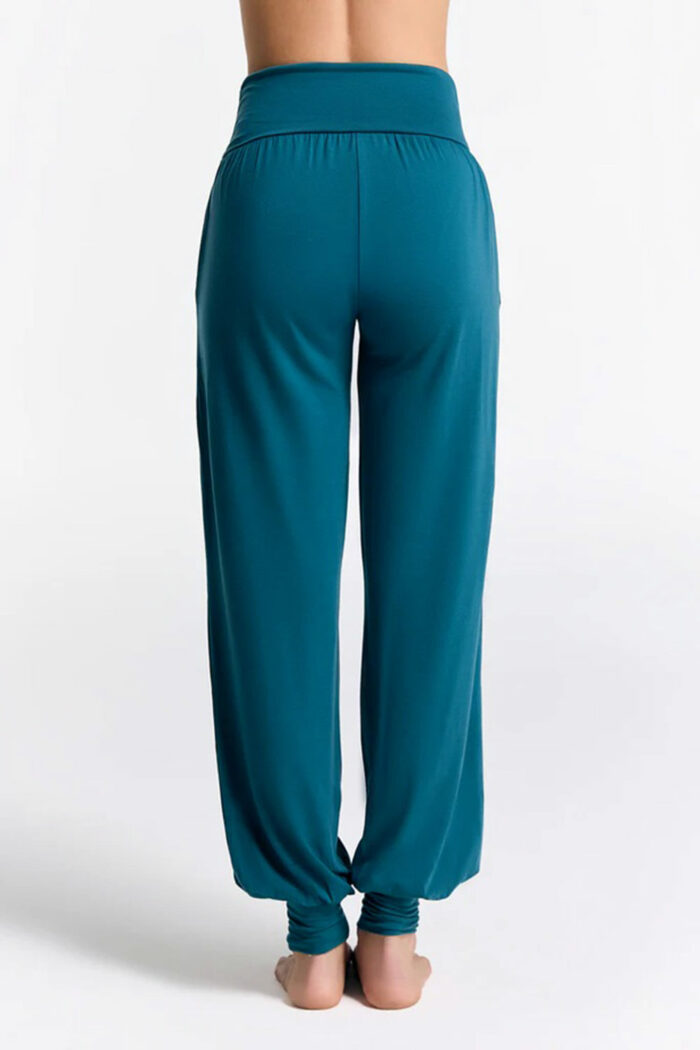 Yogabroek tencel  blauwgroen - Afbeelding 2