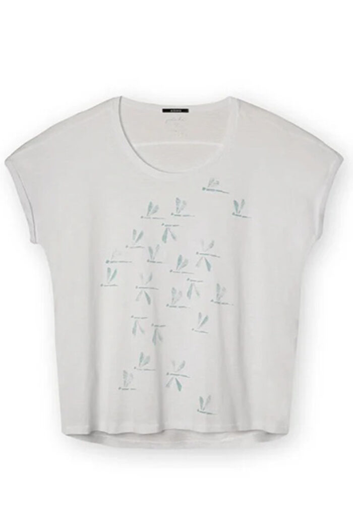 T-shirt 100% biokatoen wit Libelle - Afbeelding 2
