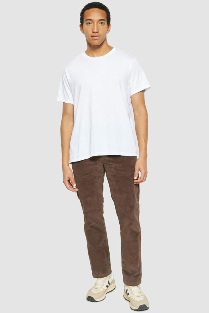 Chinobroek biokatoen rib bruin - Afbeelding 3