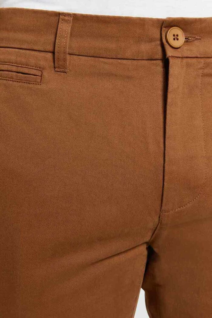 Chinobroek twill 100% biokatoen camel - Afbeelding 4