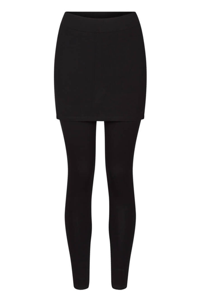 Legging met rokje zwart