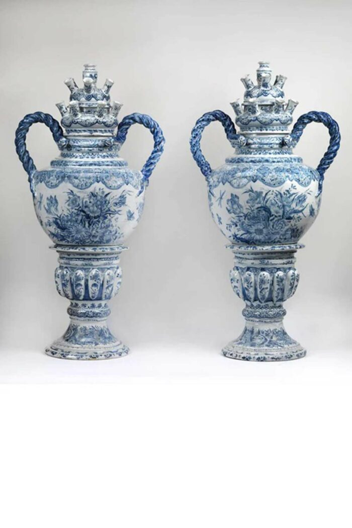 Sokken Delfts blauw bloemen - Afbeelding 3