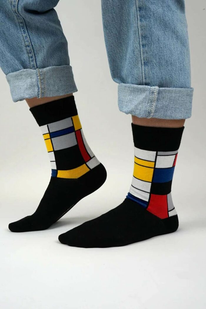 Sokken compositie A Mondriaan - Afbeelding 2
