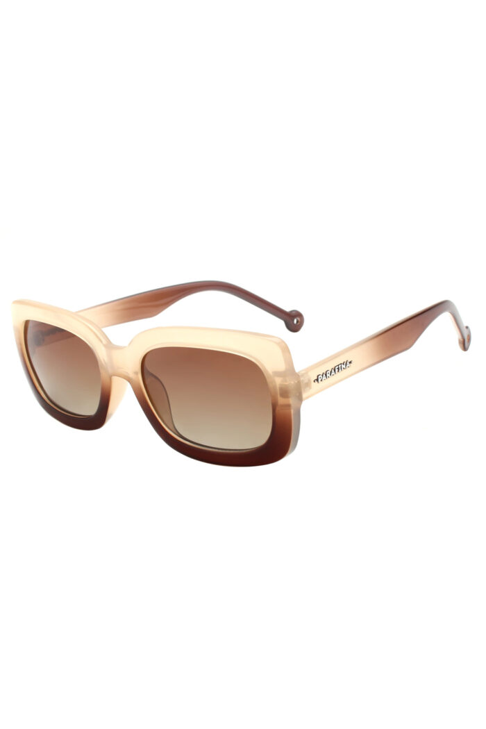 Zonnebril gerecycled pet beige-bruin