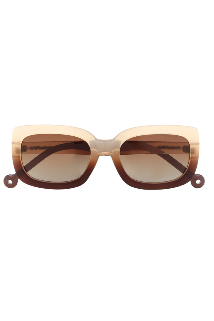 Zonnebril gerecycled pet beige-bruin - Afbeelding 3