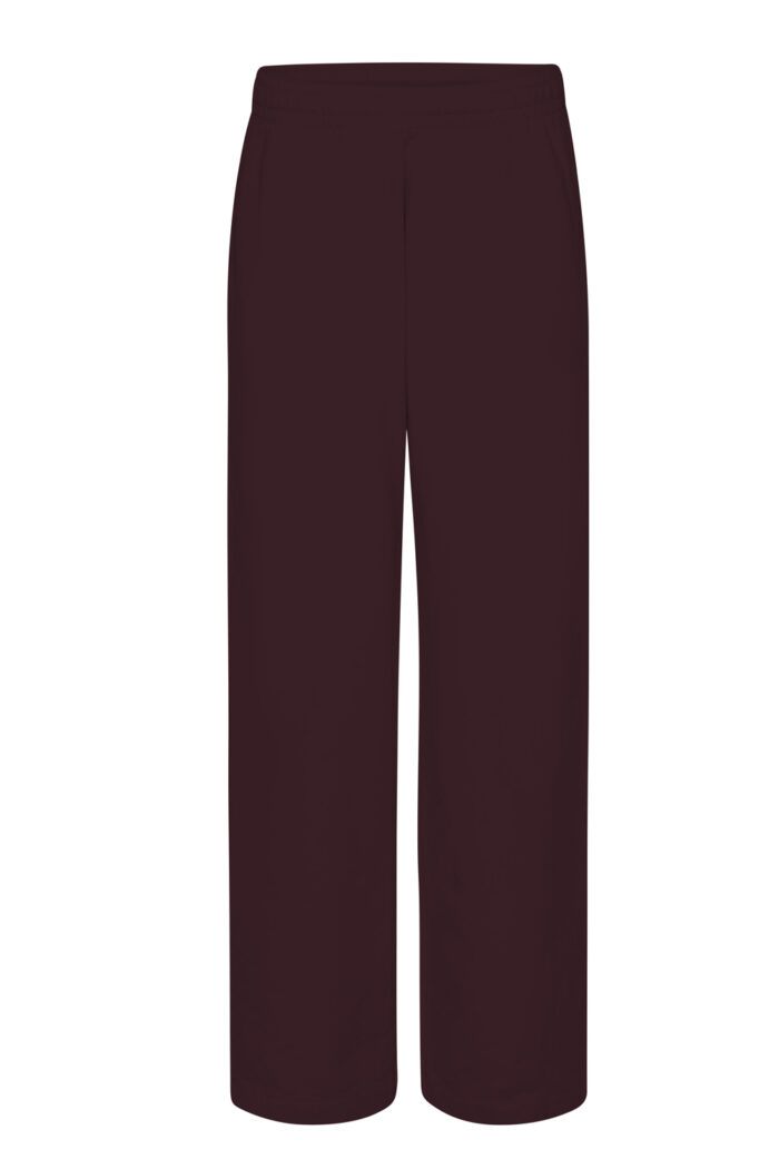 Bordeauxrode unisex joggingbroek met rechte pijpen