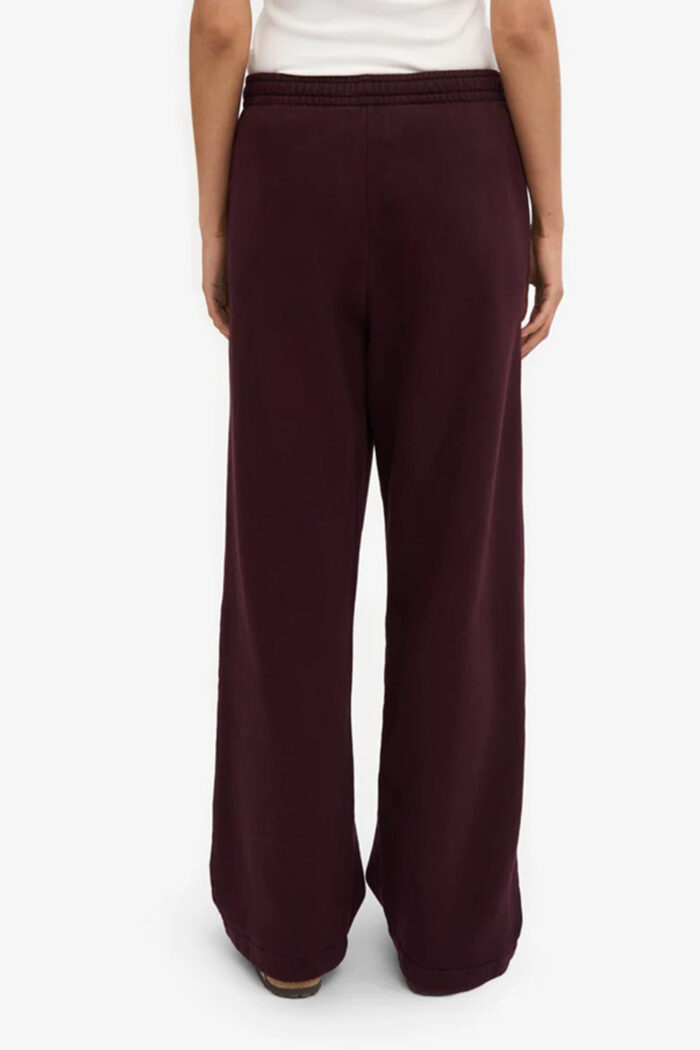 Bordeauxrode unisex joggingbroek met rechte pijpen - Afbeelding 3