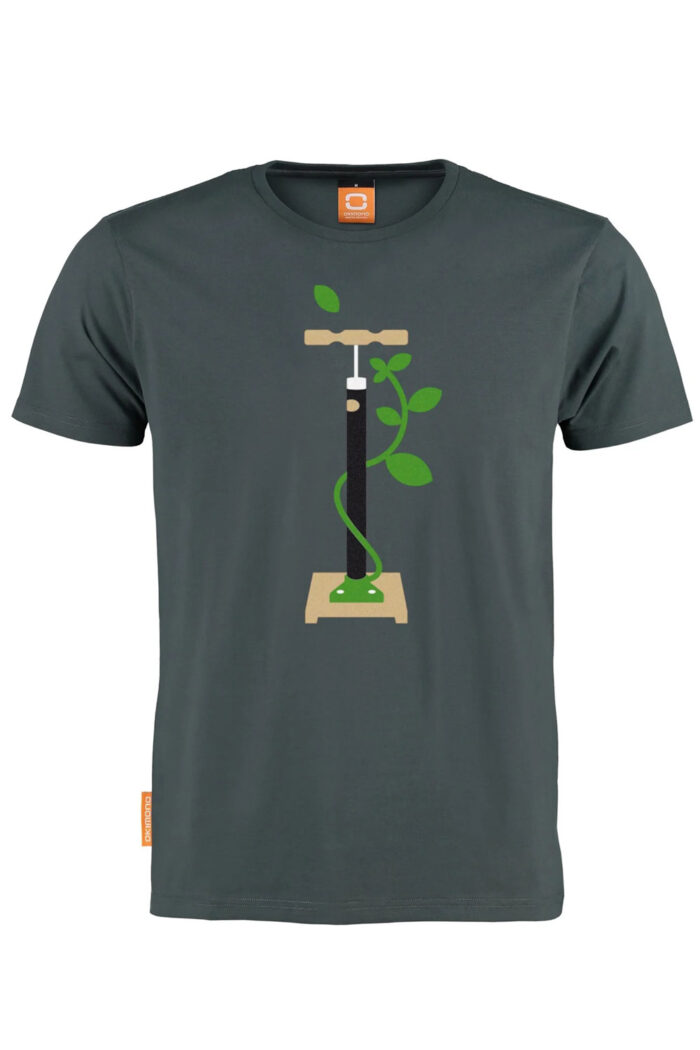 T-shirt ronde hals Bladblazer grijs