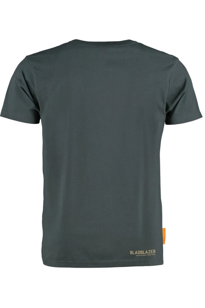 T-shirt ronde hals Bladblazer grijs - Afbeelding 2