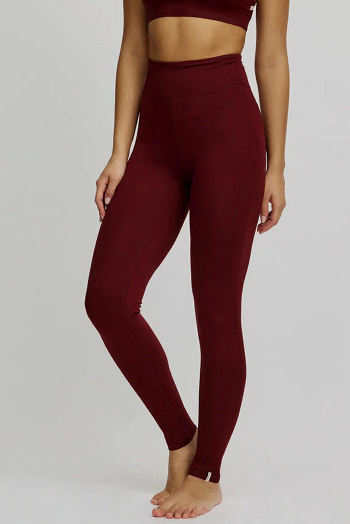 Legging Ecovero steenrood - Afbeelding 4