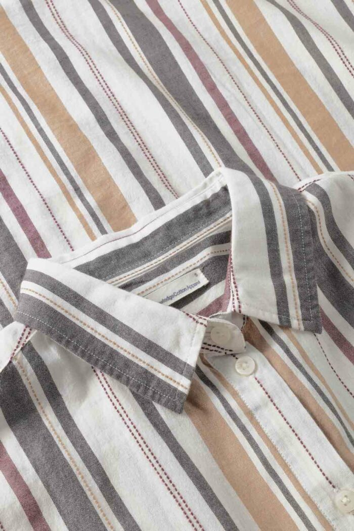 Gestreepte damesblouse katoen - Afbeelding 3