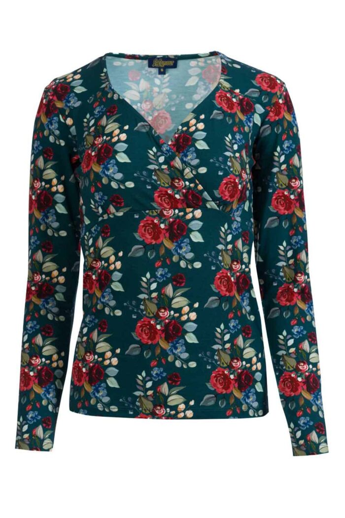 Shirt met overslag herfstboeket - Afbeelding 3