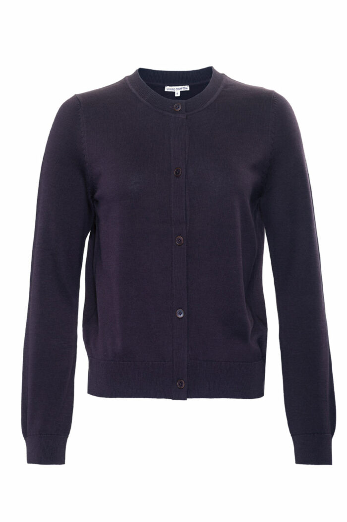 Bruin damesvest bio katoen - Afbeelding 2