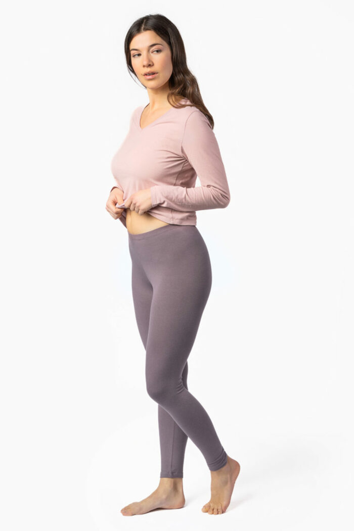 Legging biokatoen oudroze - Afbeelding 2