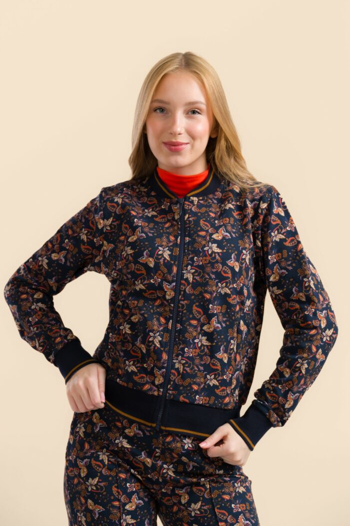 Jasje sweat bloemenprint