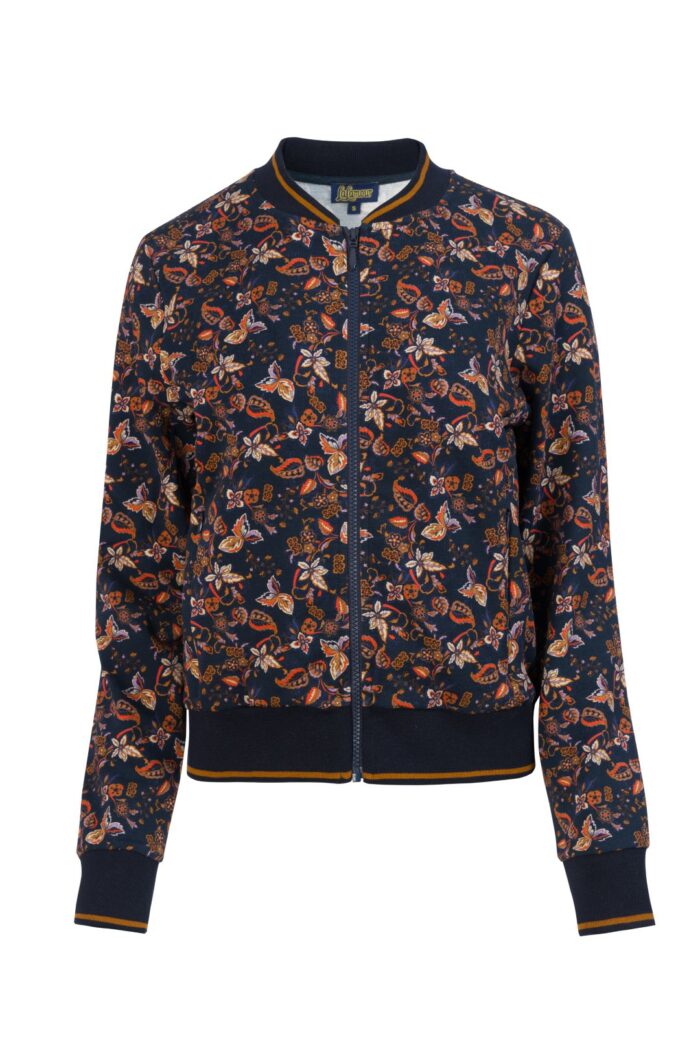 Jasje sweat bloemenprint - Afbeelding 3