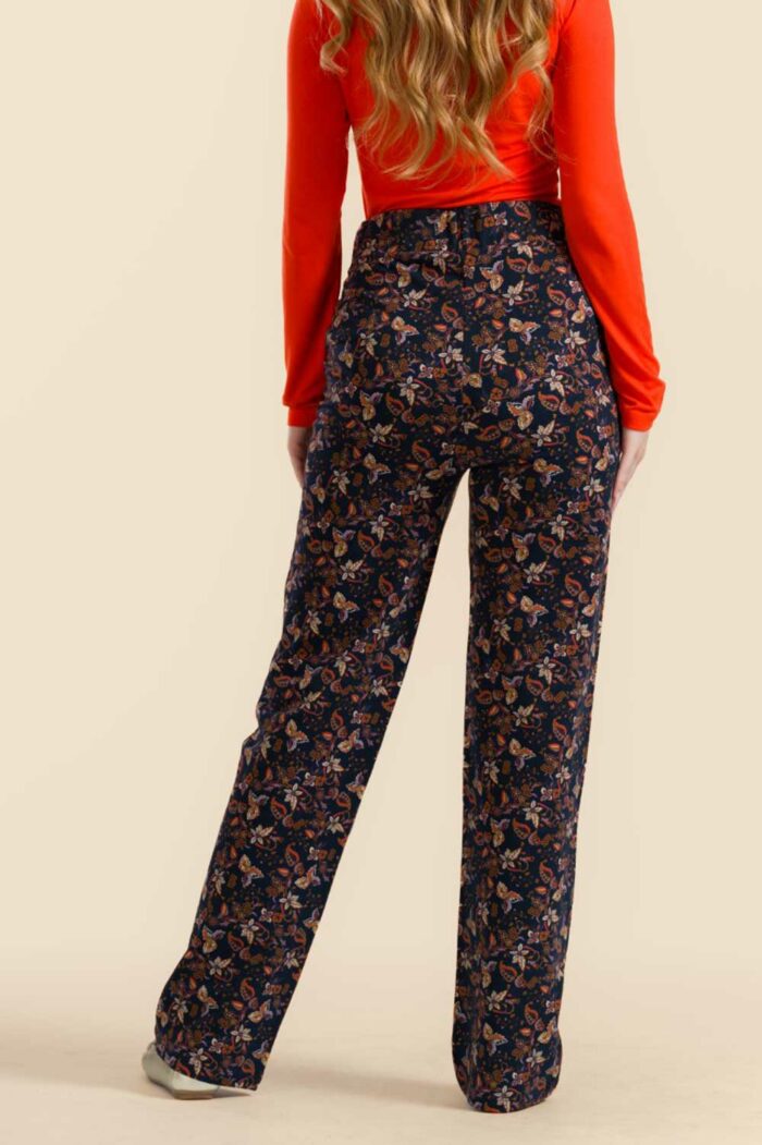 Rib velours broek paisley - Afbeelding 2