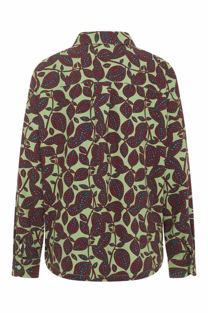 Oversized blouse met bladeren ecovero - Afbeelding 3