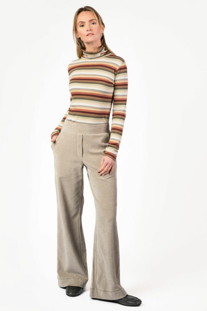 Velours broek beige - Afbeelding 2