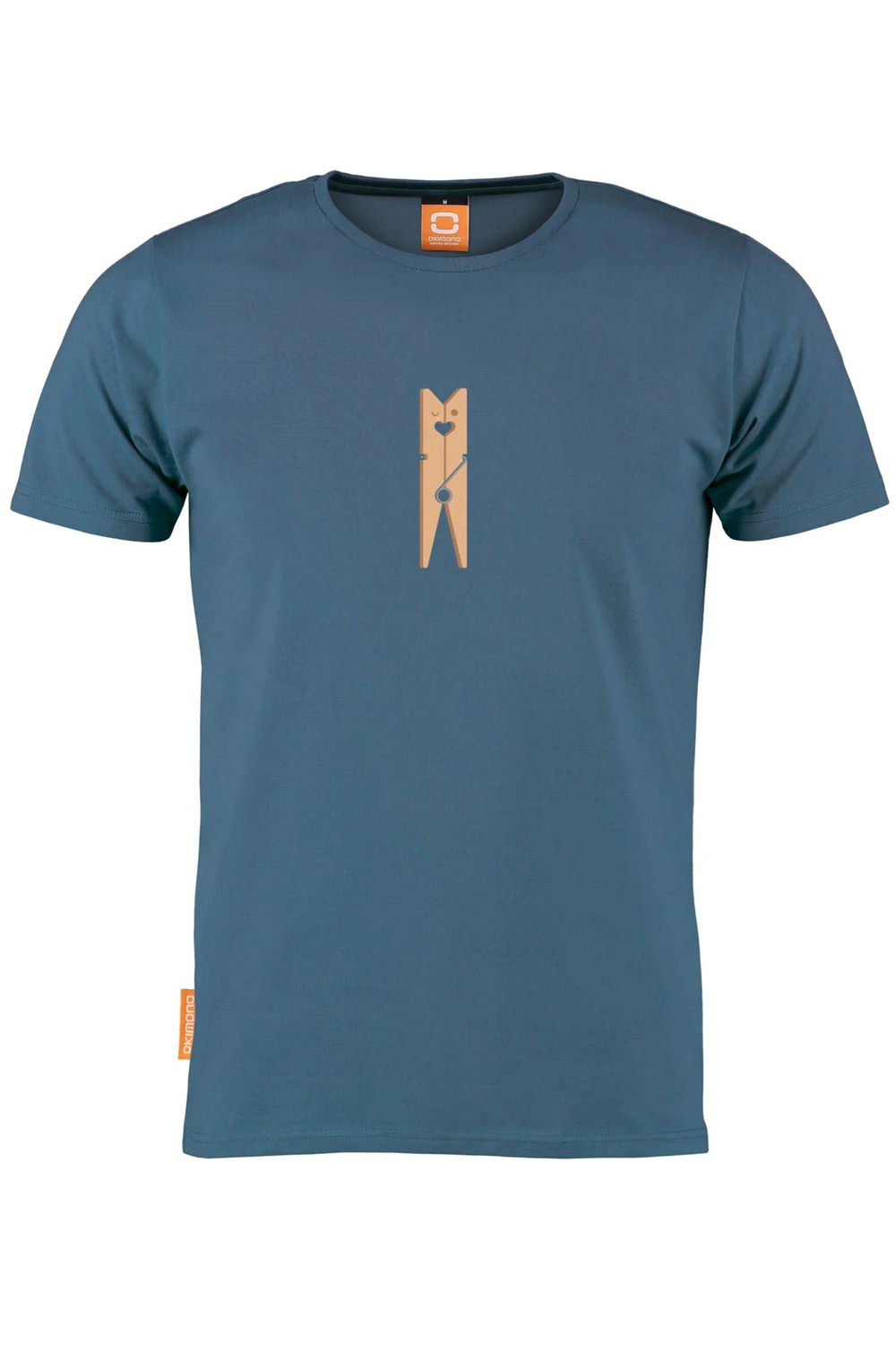 Blauw t-shirt ronde hals Hou me vast