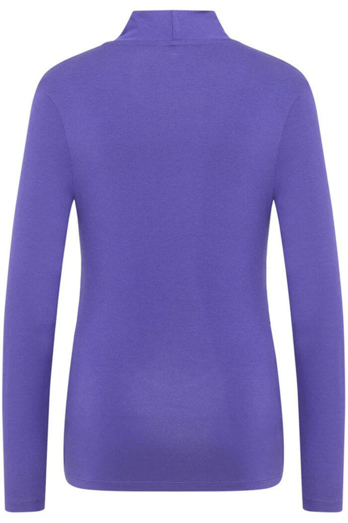 Shirt met overslag paars - Afbeelding 3