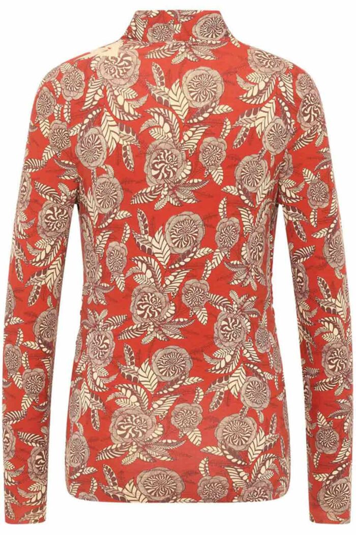 Shirt met overslag bloemen - Afbeelding 4
