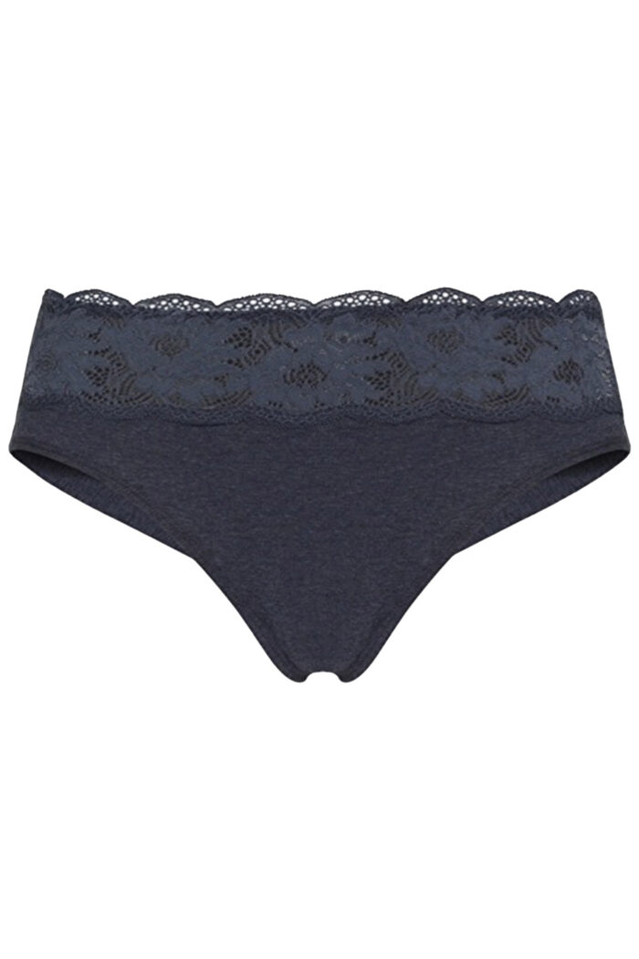 Brasil slip biokatoen blauw melange