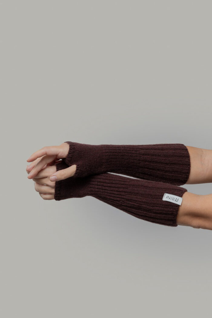 Polswarmers bruin gerecycled kashmier