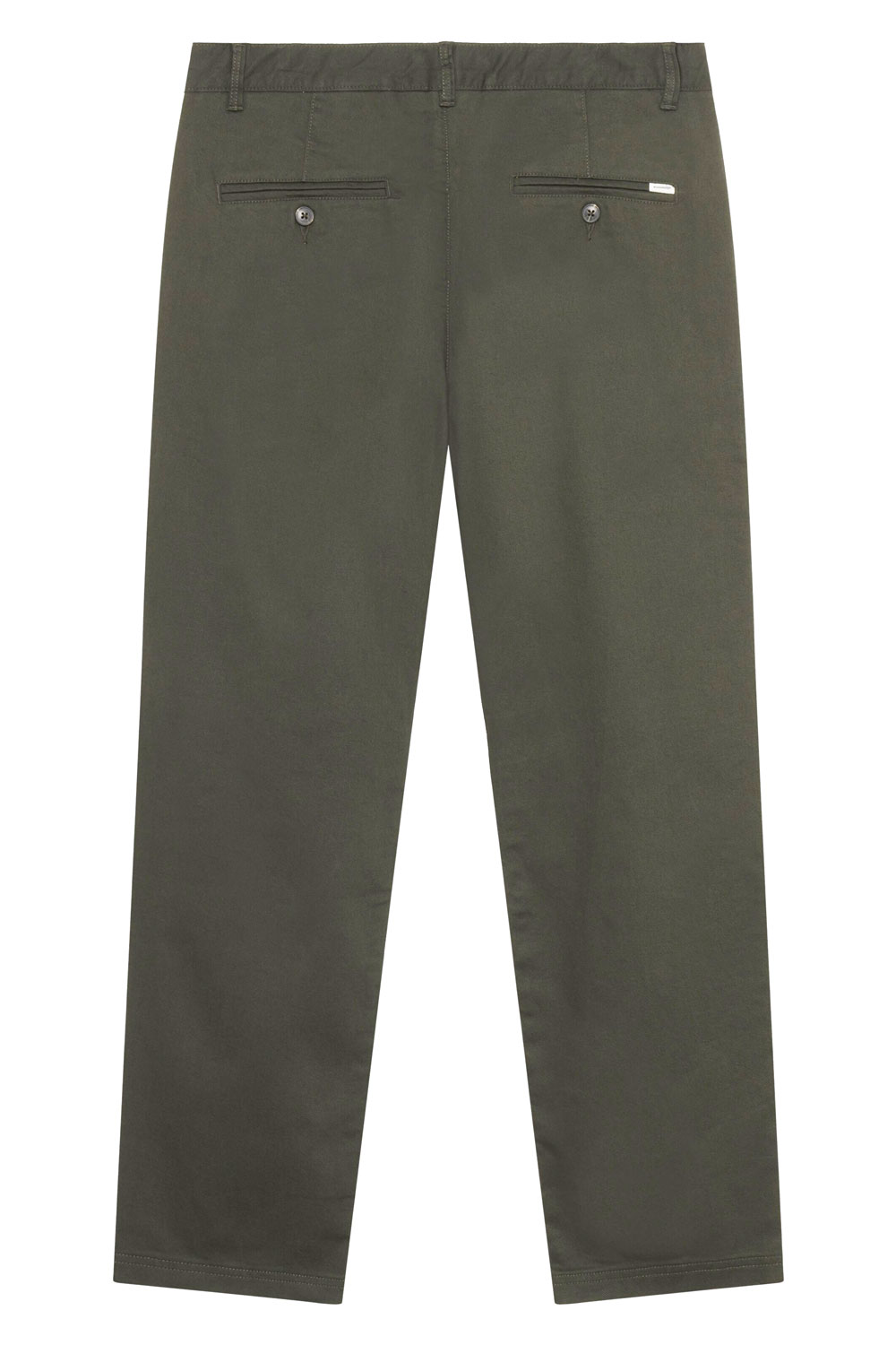 Donkergroene canvas chino broek - Afbeelding 2