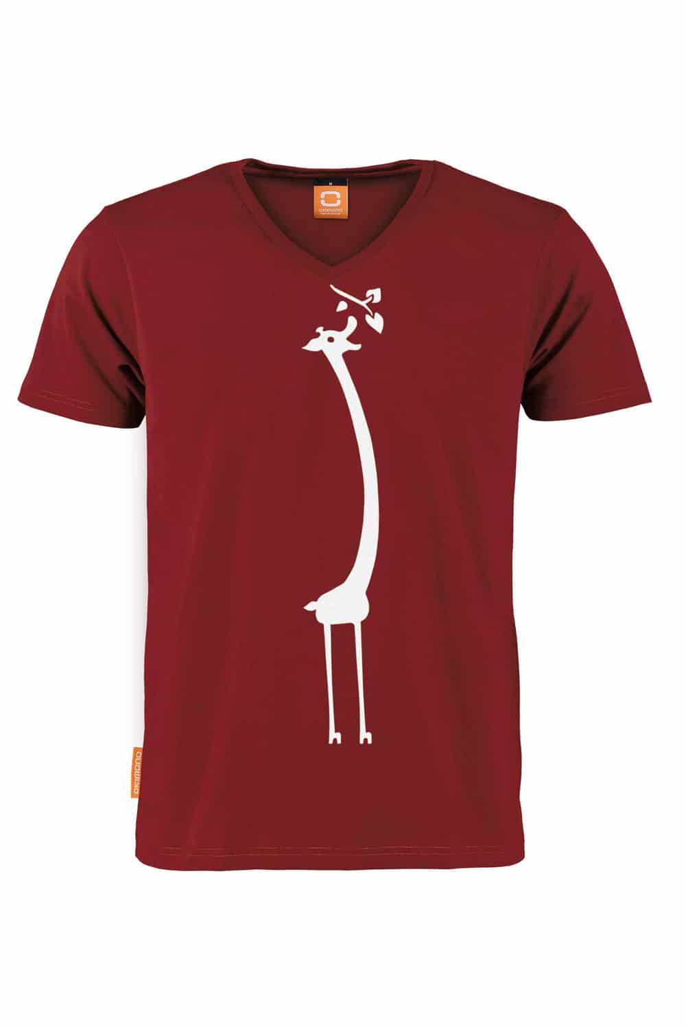 T-shirt v-hals Giraffe