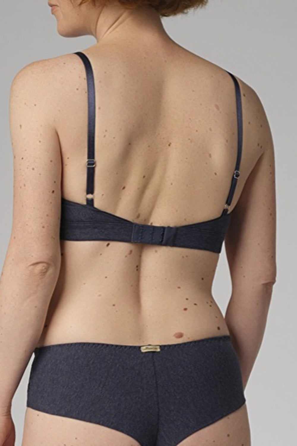 Zachte BH met kant melange blauw - Afbeelding 3