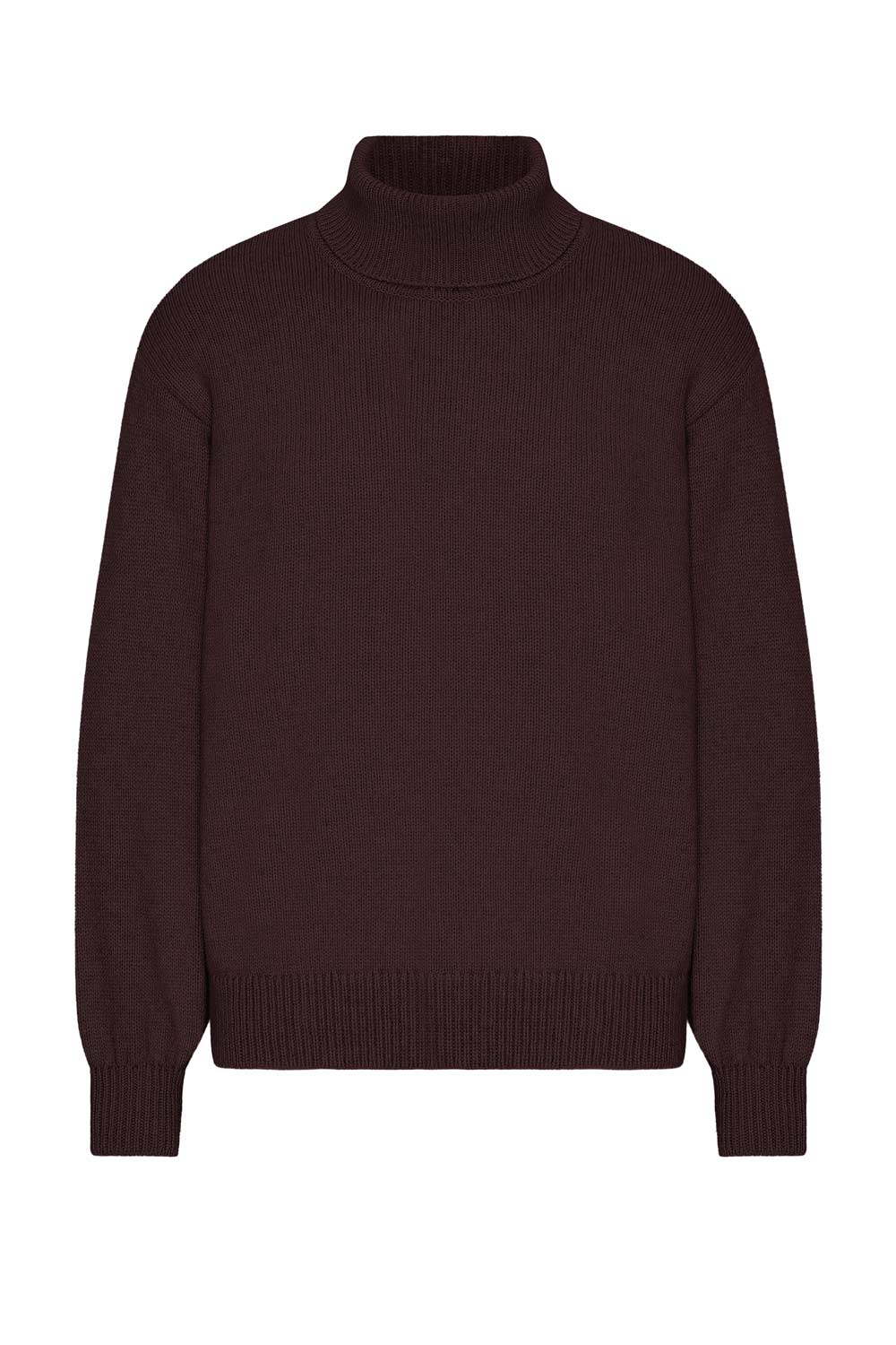 Merinowollen coltrui bordeauxrood