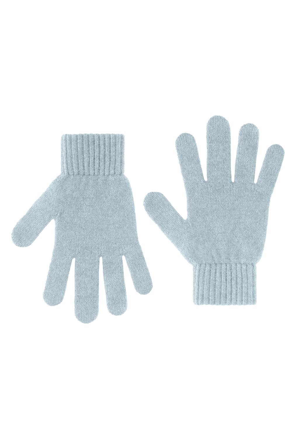 Merinowollen handschoenen lichtblauw