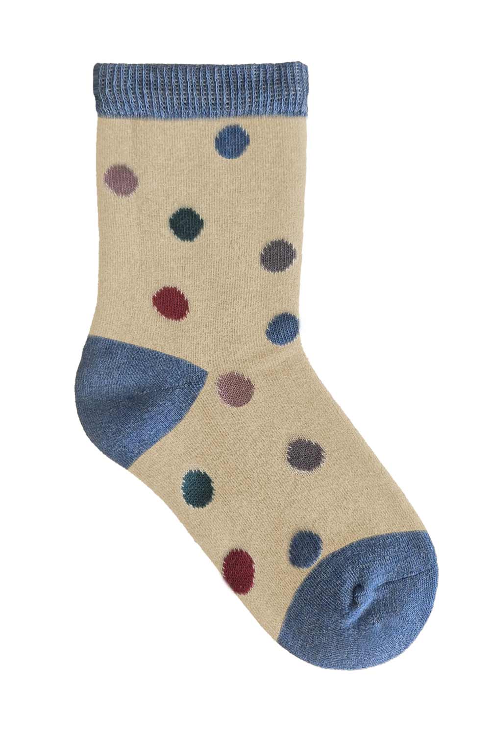 Kindersokken offwhite met stippen