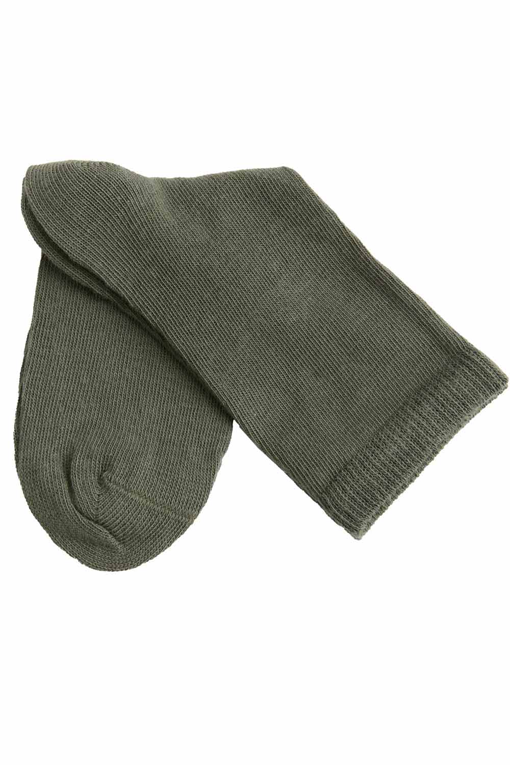 Kindersokken olijfgroen