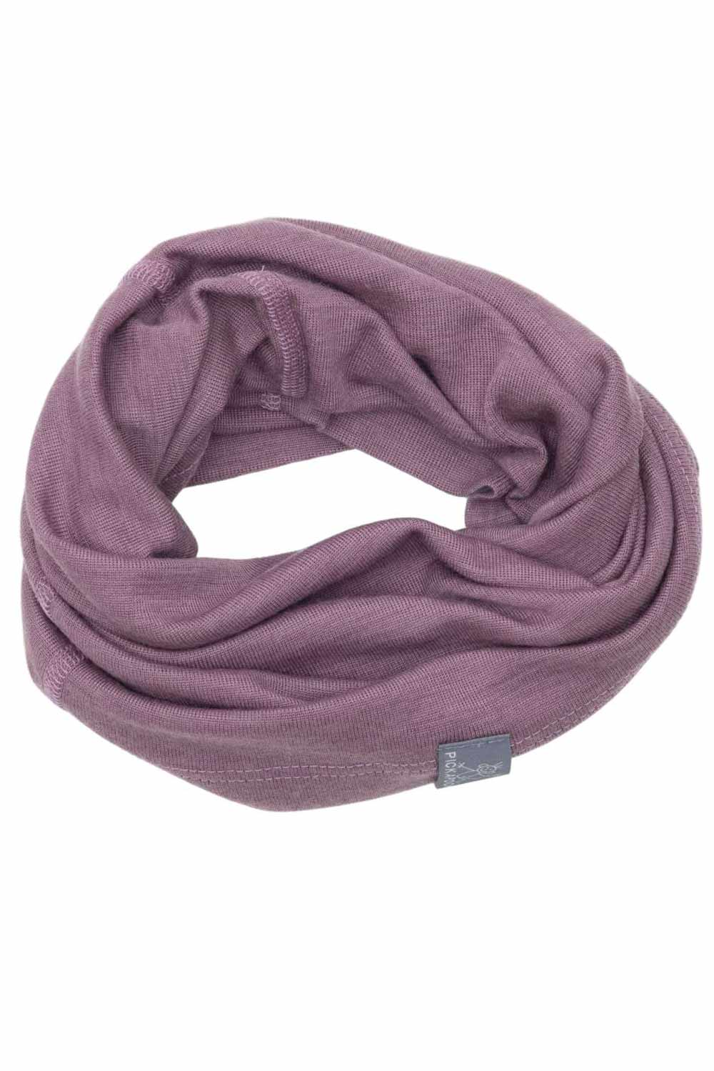 Multifunctionele sjaal/muts wol/zijde oudroze