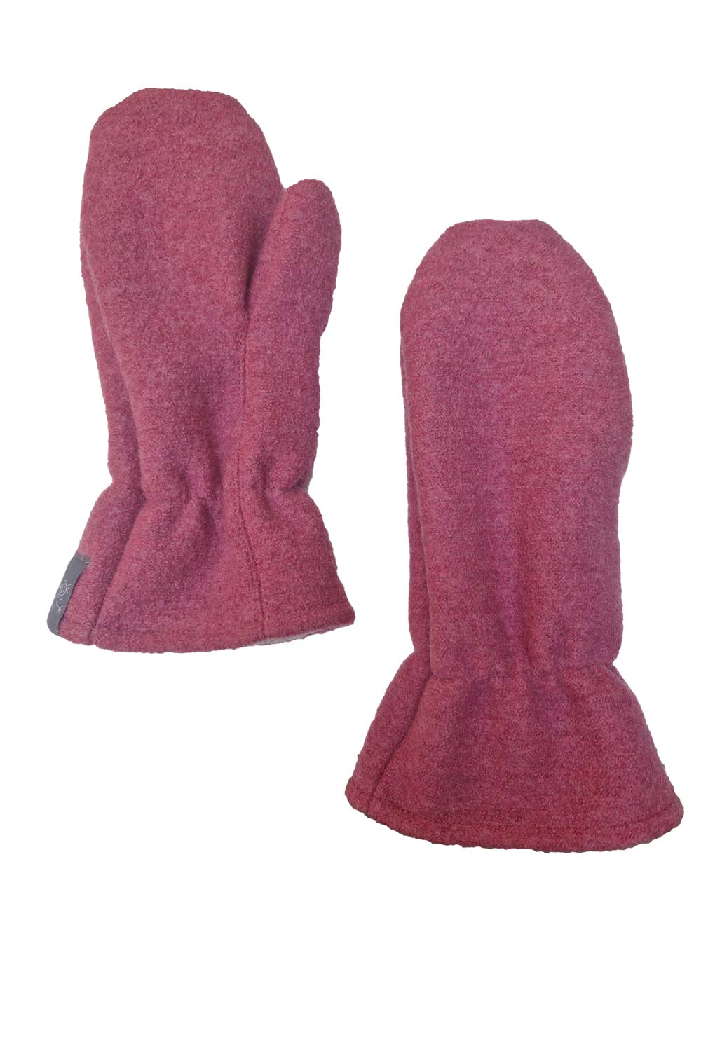 Gevoerde merinowollen wanten roze