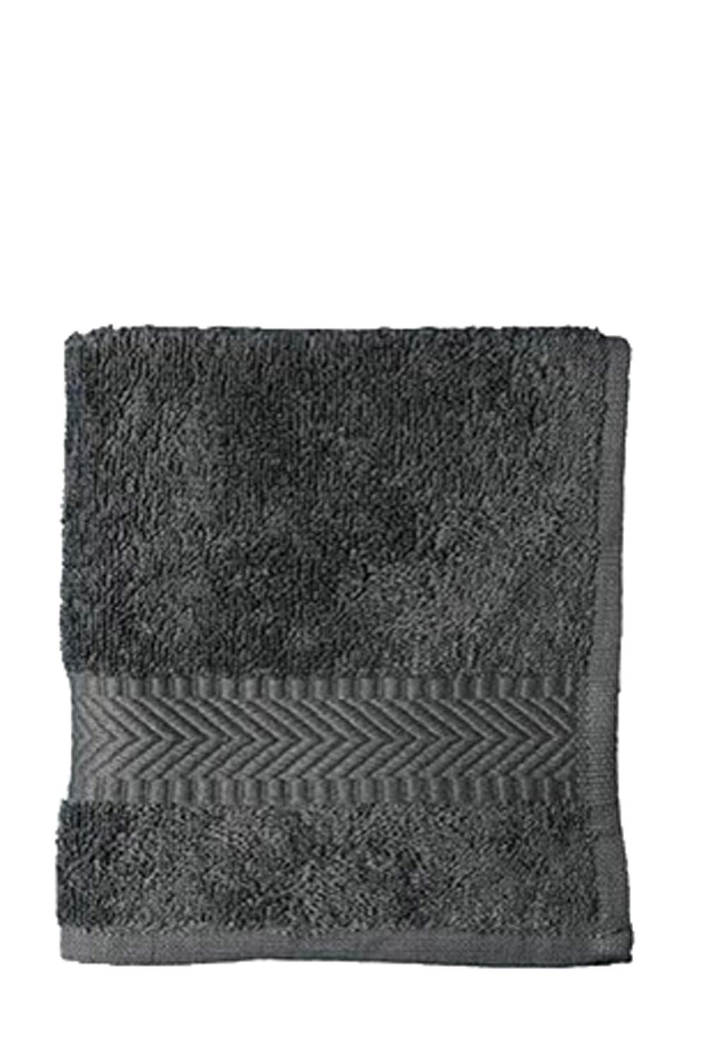 Gezichtsdoekje/gastendoekje Antraciet 30x30