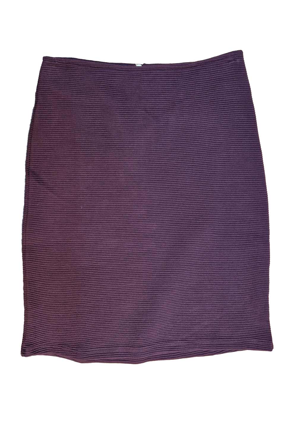 Rok aubergine biokatoen