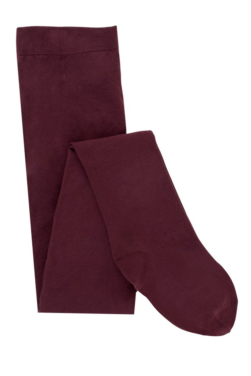 Panty biokatoen bordeauxrood