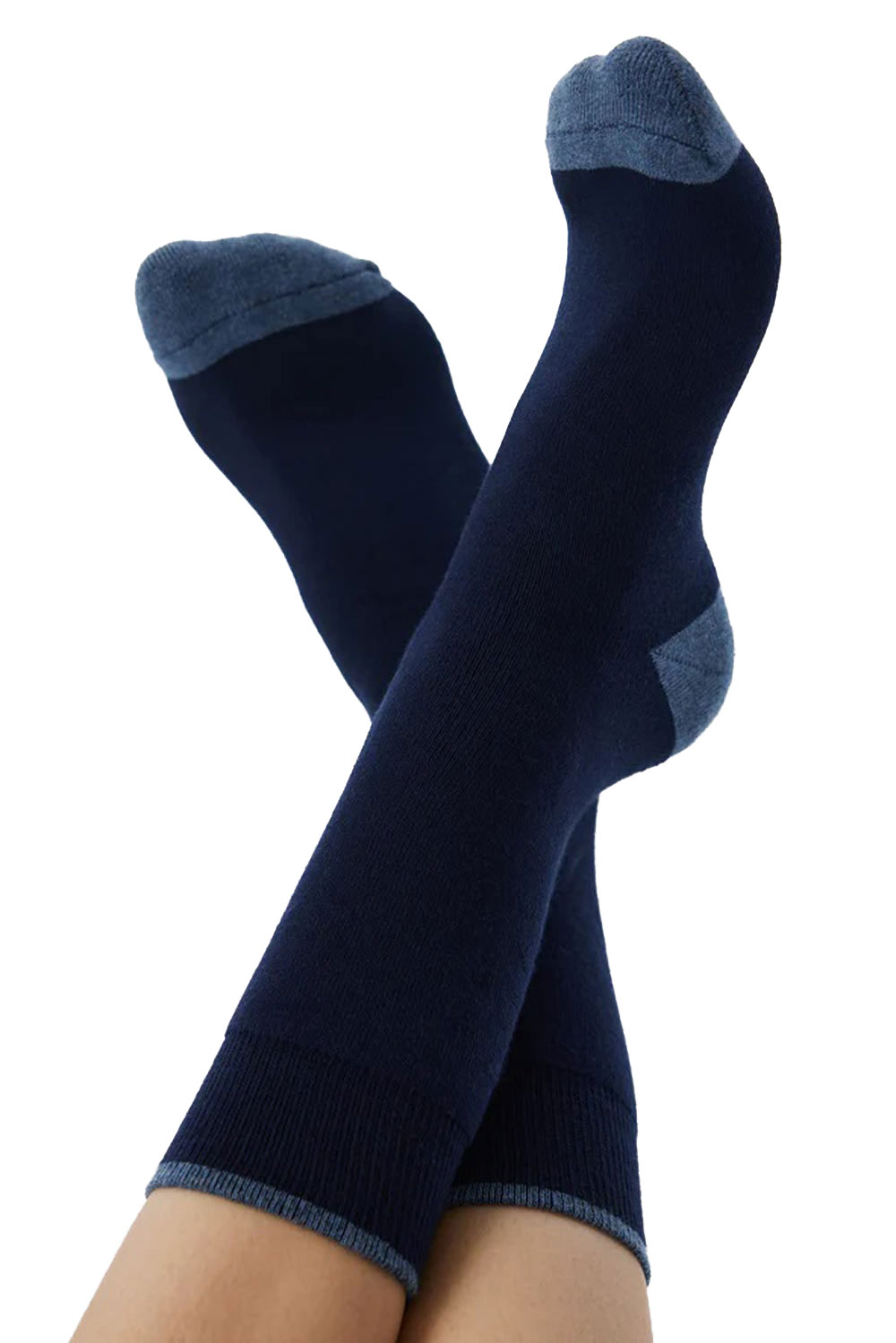 Sokken met badstof zool donkerblauw