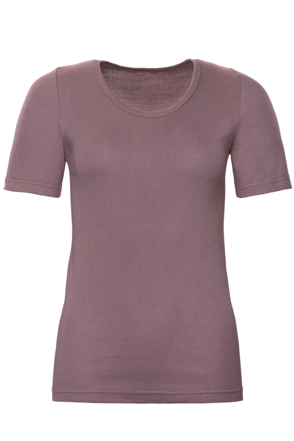 T-shirt 100% biokatoen korte mouw mauve