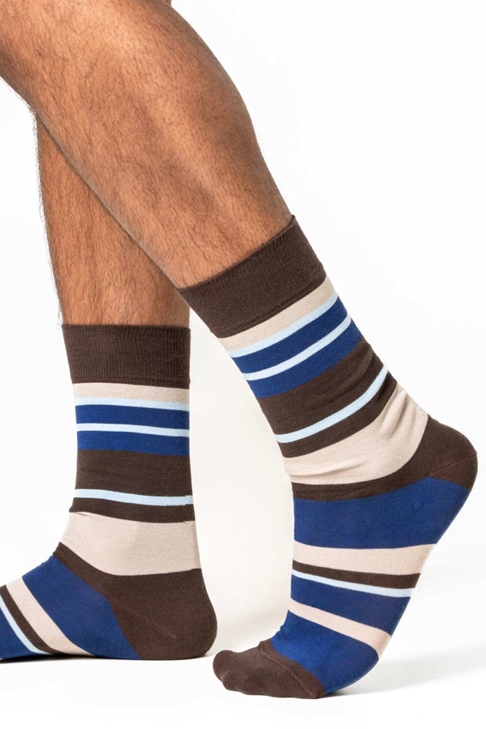 2-pack bruine herensokken biokatoen - Afbeelding 2