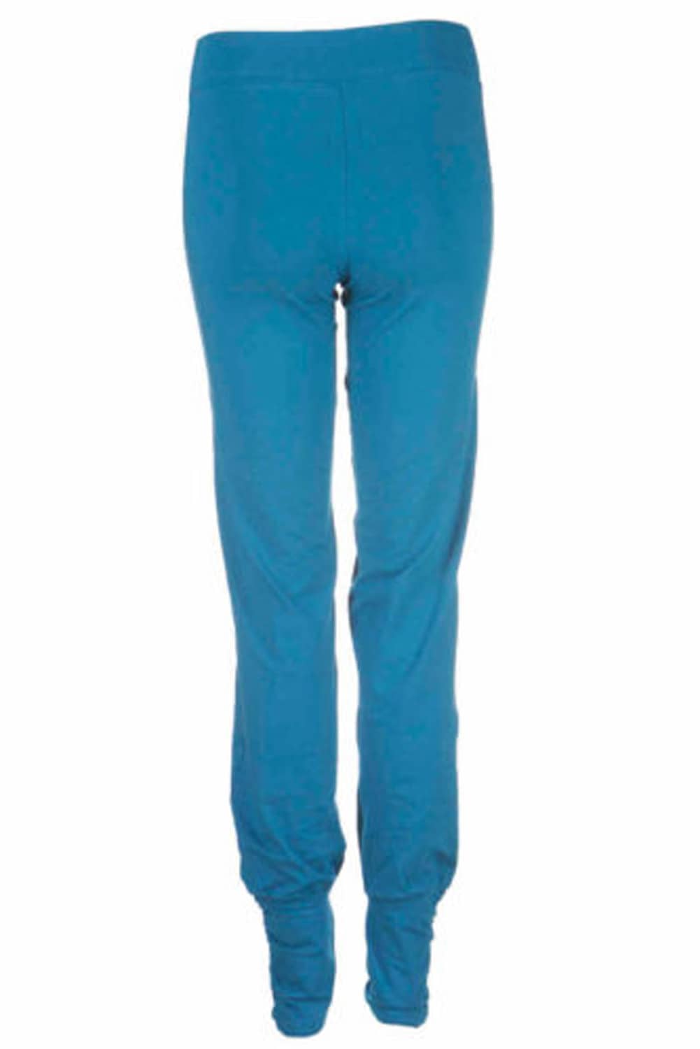 Yogabroek met manchetten blauw