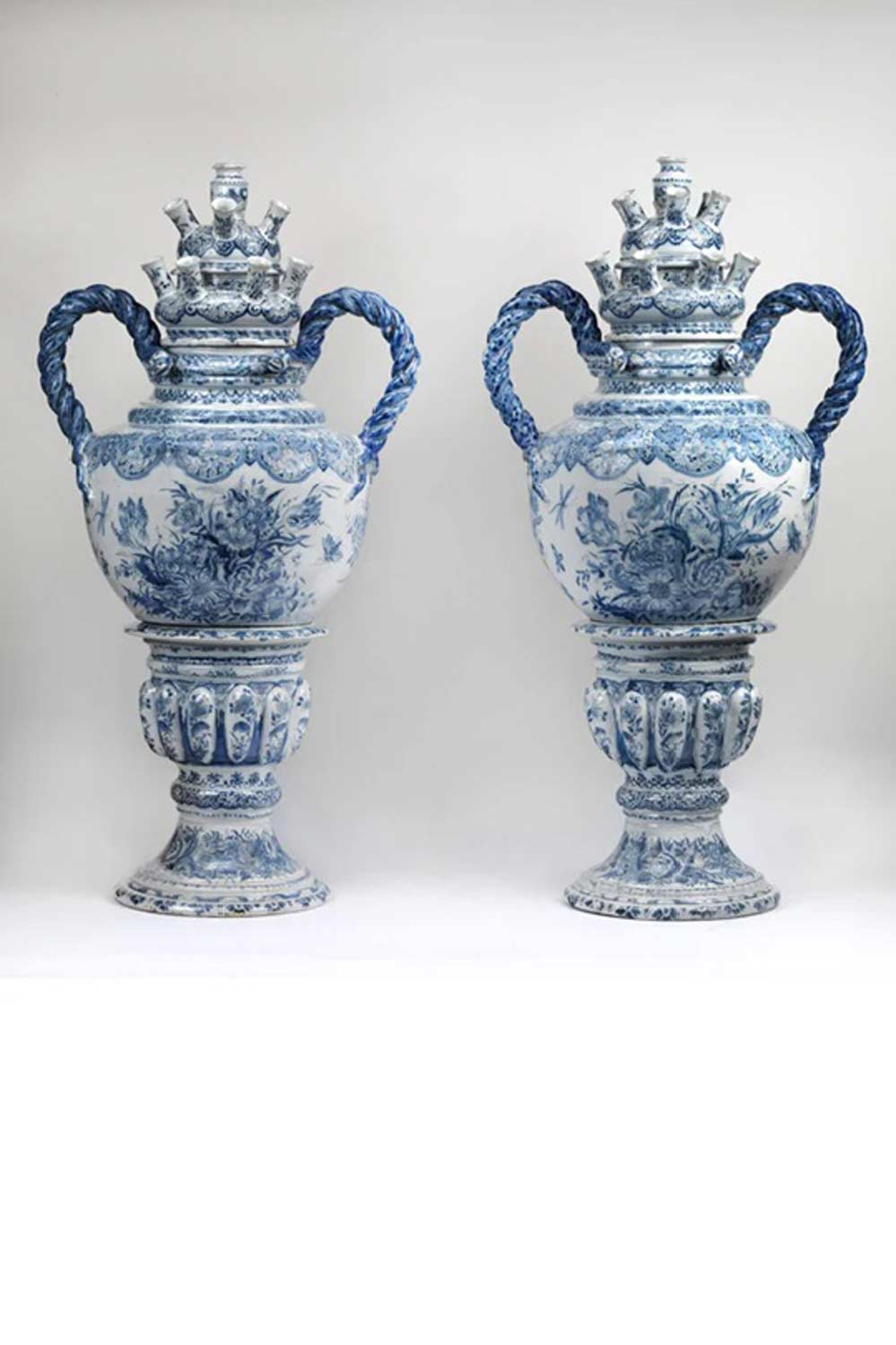 Sokken Delfts blauw bloemen - Afbeelding 3